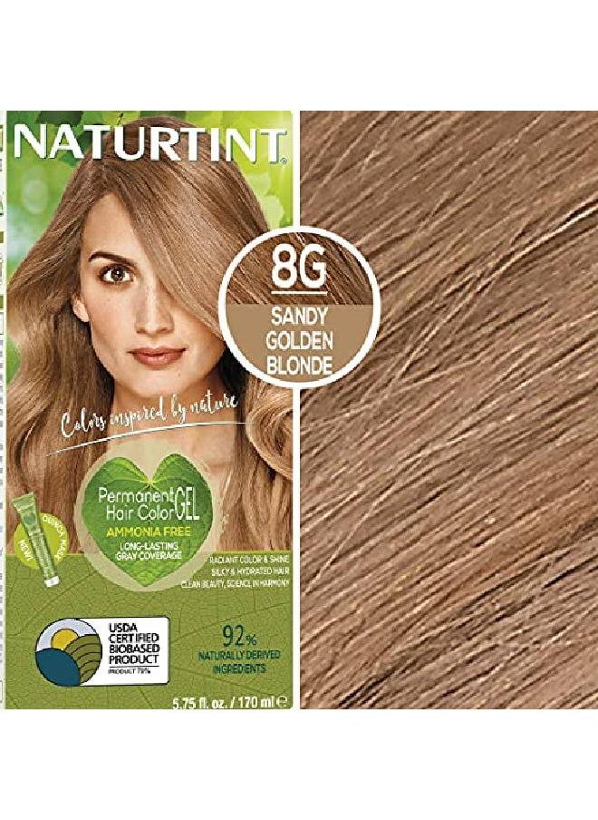 NATURTINT Permanent Hair Color (1Pack) (1 Pack, 8G Golden Sandy Blonde)  - Image 2