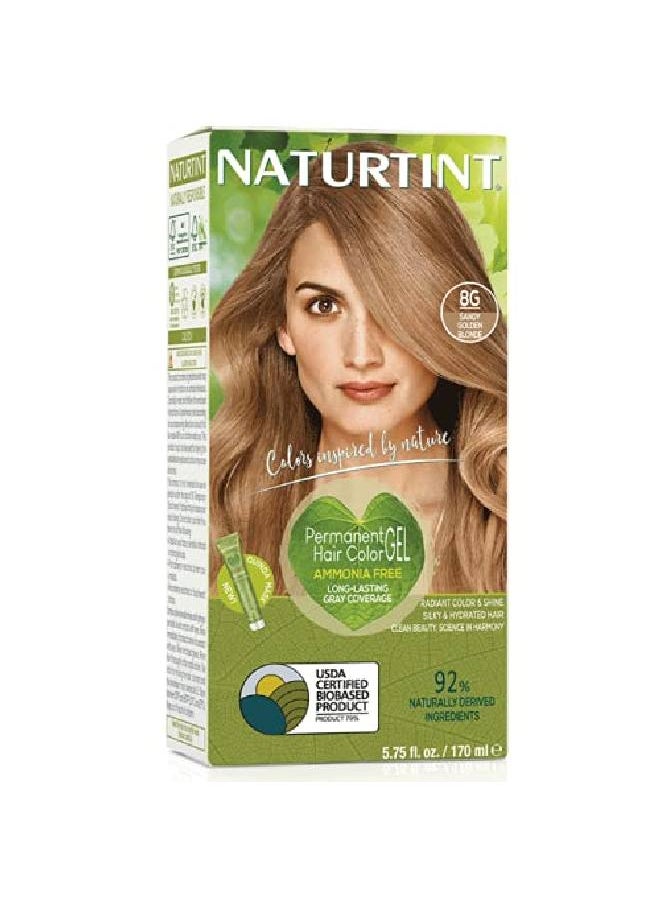 NATURTINT Permanent Hair Color (1Pack) (1 Pack, 8G Golden Sandy Blonde)  - Image 3