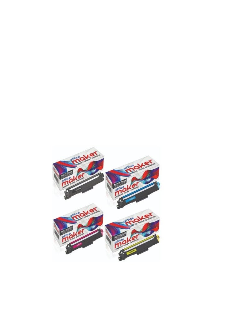Office Maker Office maker TN-273 Compatible Toner Cartridge for Brother MFC-L3750CDW DCP-L3551CDW L3510CDW & HL-L3270CDW (4 COLOR SET)  - Image 1