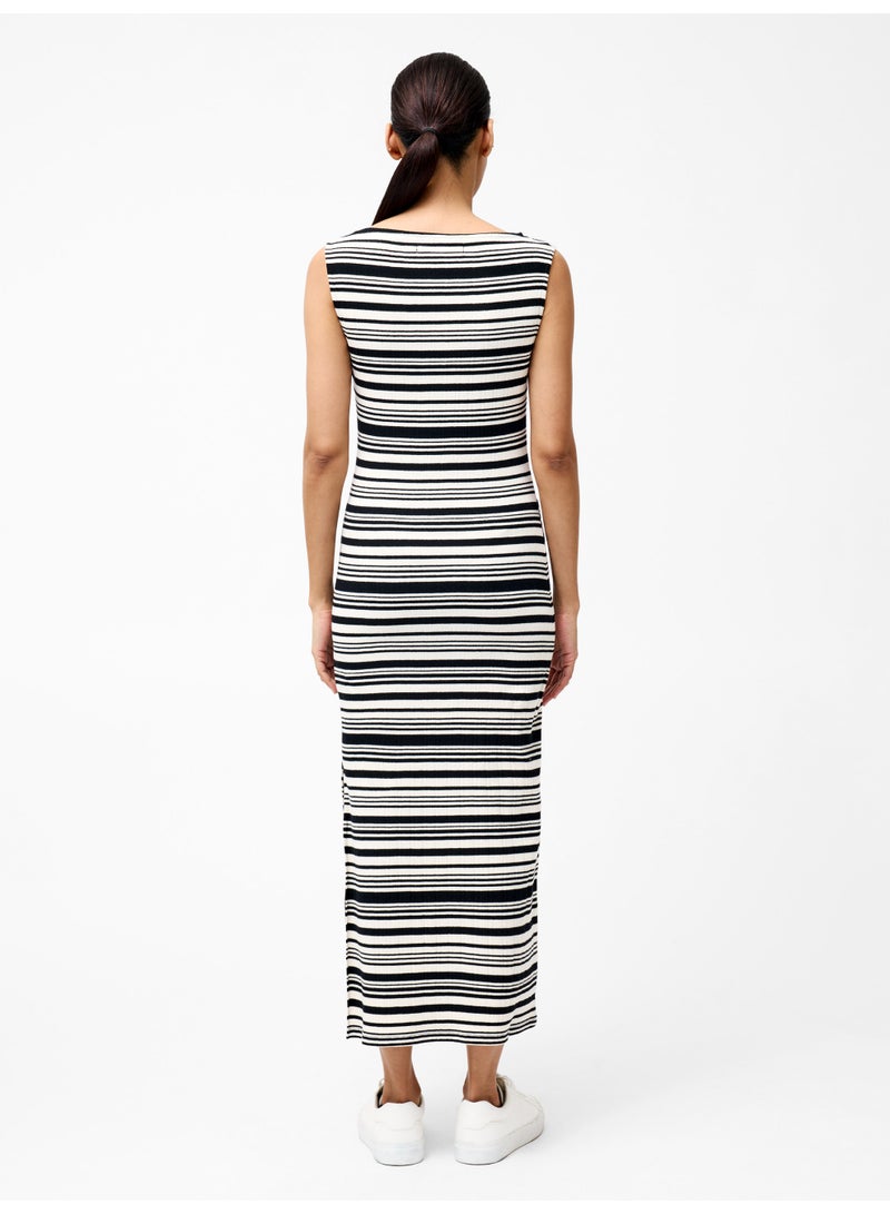 فرنش كونكشن فستان ساسيا بدون أكمام مخطط بالضلع - Image 3