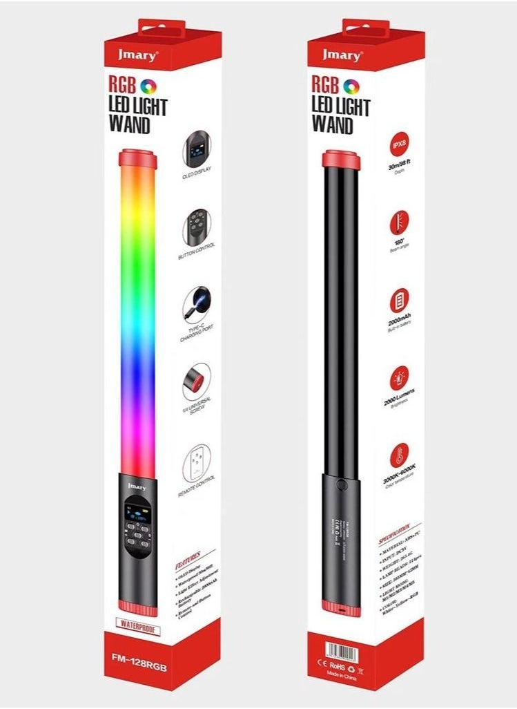 Jmary Jmary FM-128RGB RGB Led Light Waterproof Lighting Bar With OLED Display Indicator  - Image 4