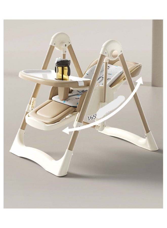 Baby dining chair, dining chair, multifunctional foldable home portable baby dining table seat, children's baby chair - Image 2