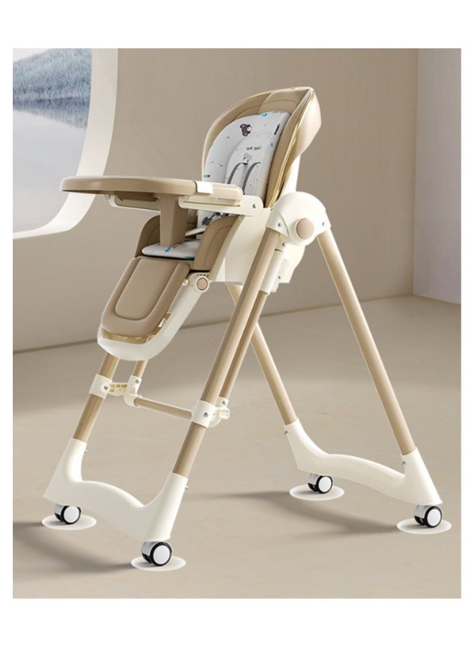 Baby dining chair, dining chair, multifunctional foldable home portable baby dining table seat, children's baby chair - Image 4