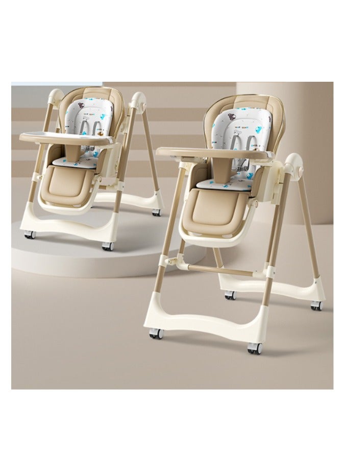 Baby dining chair, dining chair, multifunctional foldable home portable baby dining table seat, children's baby chair - Image 3
