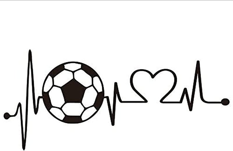 BPA Heartbeat Football Wall Sticker - Image 1