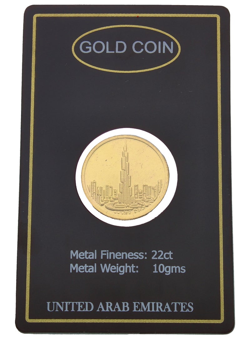 FK Jewellers Gold 22KT 10 Grams Burj Khalifa Coin - Image 3