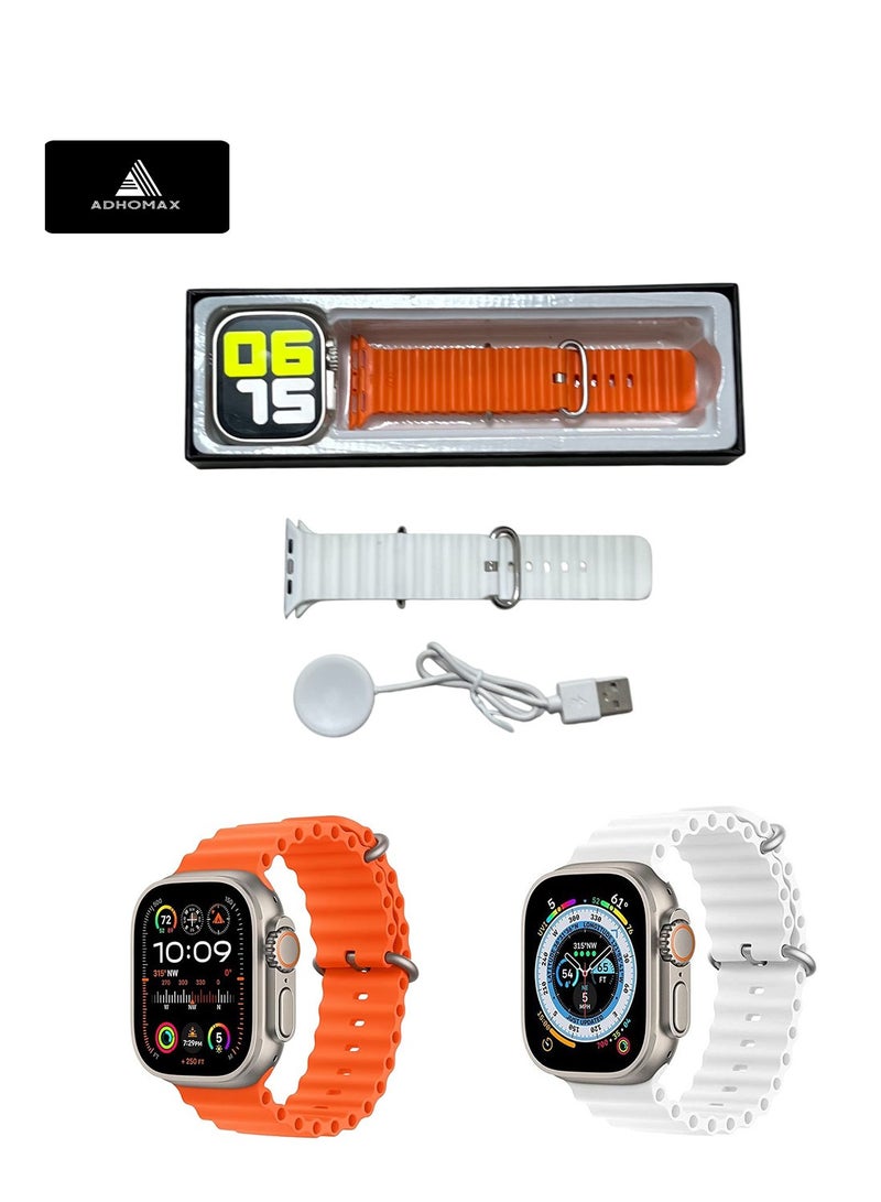 adhomax New T900 Ultra Smart Watch, Elegant Design 2.09", Infinite Display, NFC, Fitness Tracker, Heart Rate, Oxygen Monitor, Calls, Wireless Charging, Works With IOS and android for men, women - Image 5