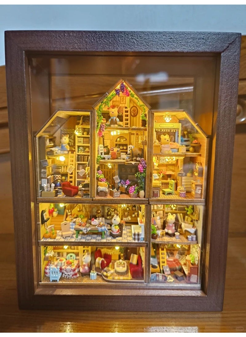 DIY Miniature House QH Series Brick Town Model Kit suit special custom photo frame 14 yuan order change price 