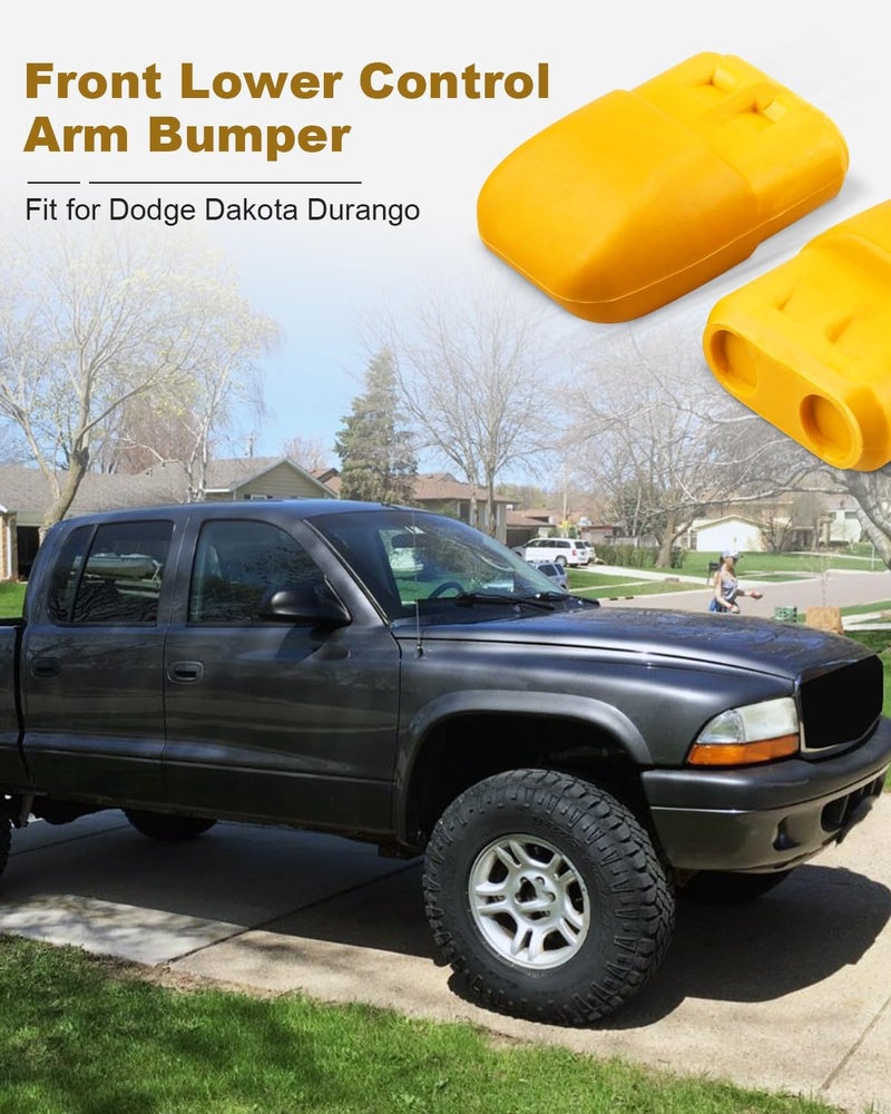 ANODZU Front Bump Stop Fit for Dodge Dakota 1998-2004 Durango 1999-2003, Pair Suspension Jounce Control Arm Bumpers - Image 2