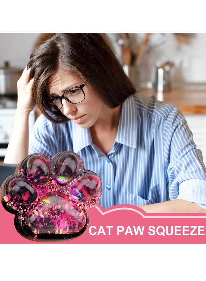 Cat Paw Squeeze Toys, Cat Paw Squishy Toy, Cat Paw Squeeze Toy for Kids, Anti Stress Toy for Adults and Kids (A) - Image 2