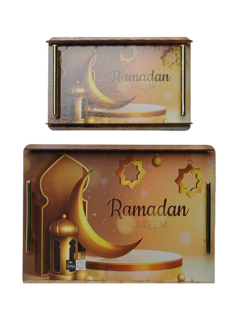 WAVY A set of 2 Ramadan shaped trays (different models) - Image 3