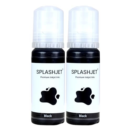 Splashjet 003 Compatible Refill Ink for Epson L3150, L3110, L3250, l3210, L3252, L3150, L3116, L3101,L3215, L3216, L3151, L3152, L3156, L5190 Printer Ink - (Black - 70g x 2) - 501738 - Image 2