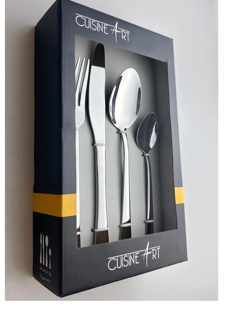 Cuisine Art Cuisine Art Chole 16 Piece Stainless Steel Cutlery Set, Silver