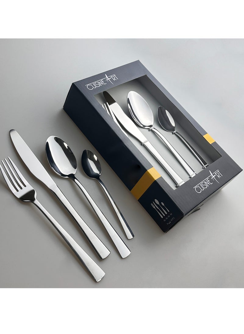 Cuisine Art - Cuisine Art Chole 16 Piece Stainless Steel Cutlery Set, Silver - Image 1