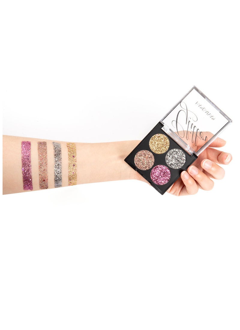 Handaiyan 4 Color Glitter Eye Shadow Palette  - Image 4