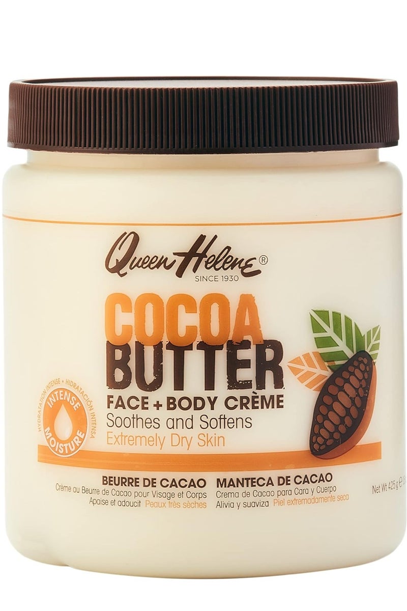 لوشن زبدة الكاكاو للوجه والجسم للبشرة الجافة، 15 أونصة