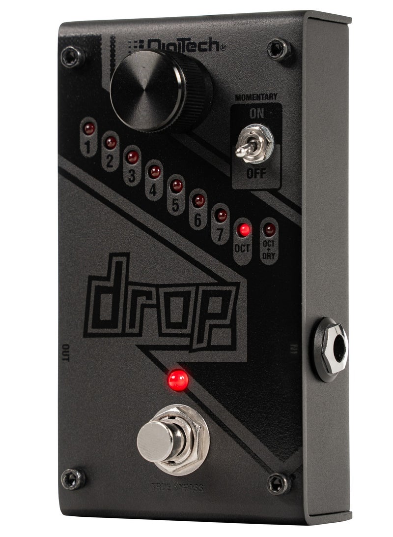 digi-tech DigiTech DROPBK-V-01 – Whammy Series Polyphonic Drop Tune Pedal | 1 Semitone to Full Octave | Momentary & Latching Mode | True Bypass | Black - Image 2