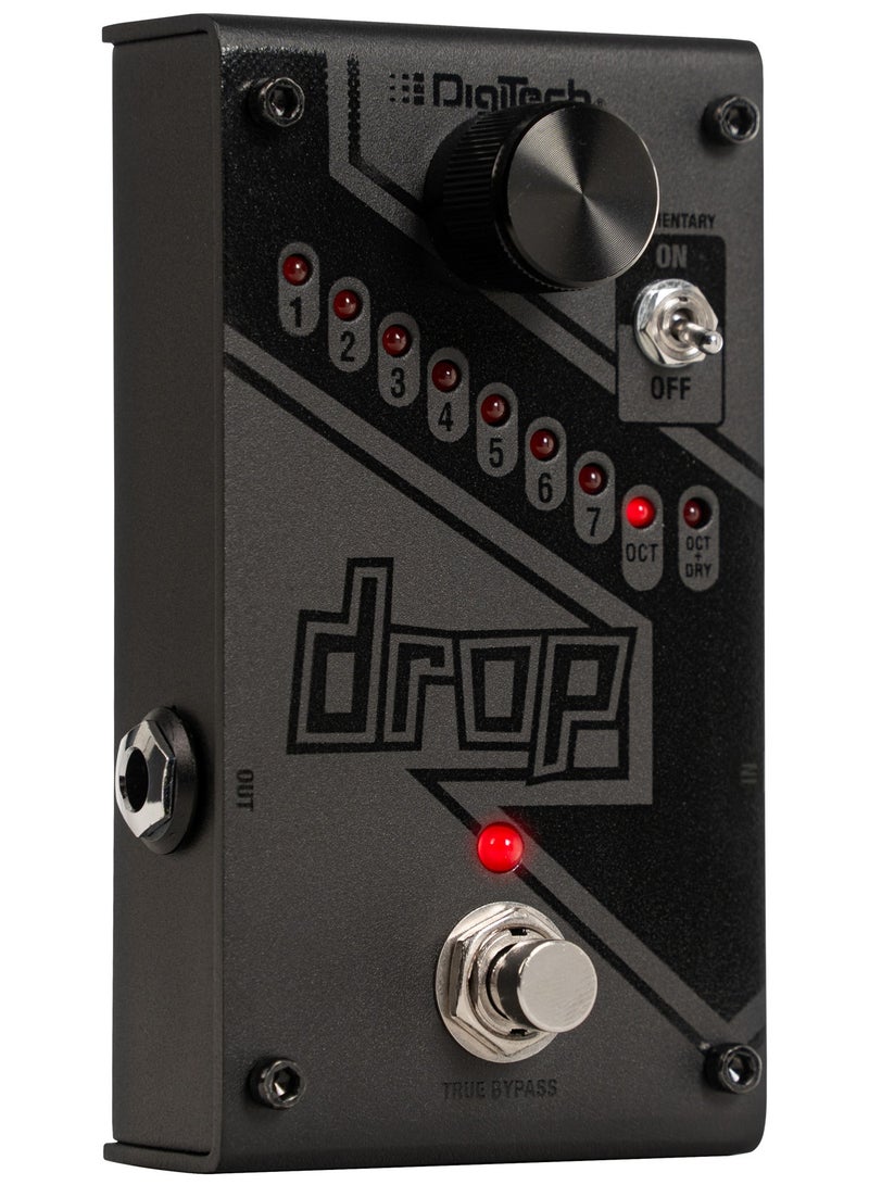 digi-tech DigiTech DROPBK-V-01 – Whammy Series Polyphonic Drop Tune Pedal | 1 Semitone to Full Octave | Momentary & Latching Mode | True Bypass | Black - Image 3