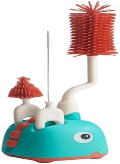 FASHION MANIA 3-in-1 Silicone Bottle Brush Cleaner For Baby Bottles Includes Baby Feeding Nipple Cleaner & Mini Brush, Durable and BPA-Free 