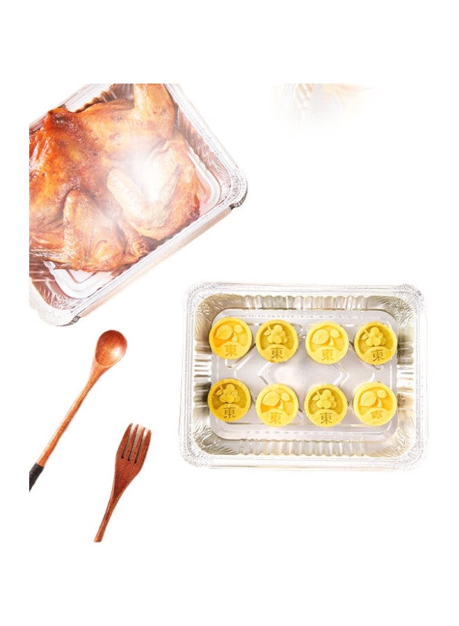 Suncojia Aluminum Foil Pans, Thickened, For Air Fryer, Oven, Baking, And Barbecue, 25-Pack - Image 2