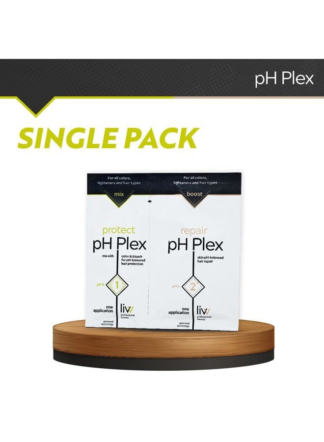 pH Plex LIW PH Plex 1 and 2 - Protection and Hair Care Set | Protects Hair During Colouring / Bleaching | Damaged Hair | Suitable for All Hair Types for Optimal Hair Feel, 22ml - Image 4