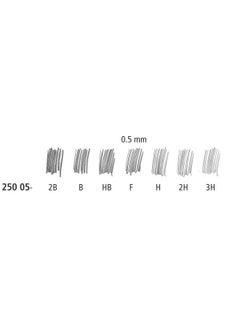 STAEDTLER Micro Mars Carbon Mechanical Pencil Leads 0.5 Mm 2B 60 Mm X 12 (250 05 2B)  - Image 4