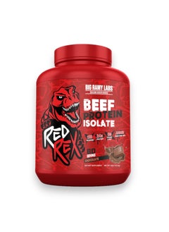 BIG RAMY LABS Red Rex Beef Protein Isolate, Chocolate Flavour, 4 Lbs 