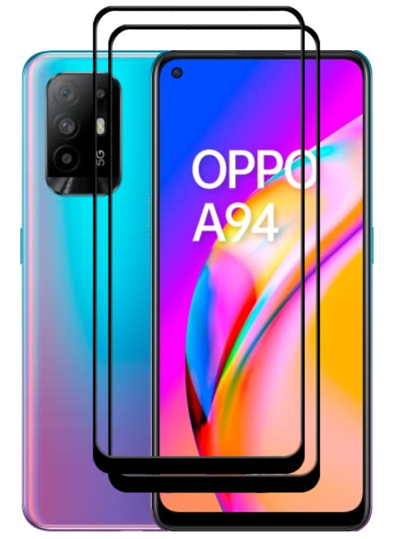 ACLIX 2 Pieces Antistatic ESD Dustproof Premium Quality High Definition Tempered Glass Screen Protector Designed For Oppo A94 5G - Image 1