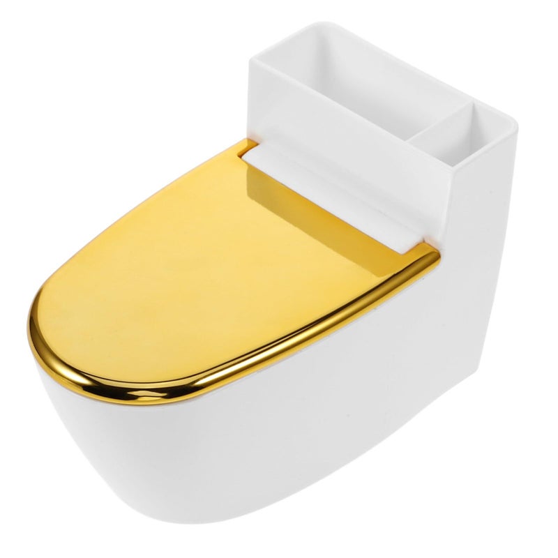 Toilet Shaped Ashtray Wall Mounted Bathroom Tray Luxurious Decorative Ash Holder Unique Design Home Decor Windproof Fire Resistant Convenient Holder - Image 2