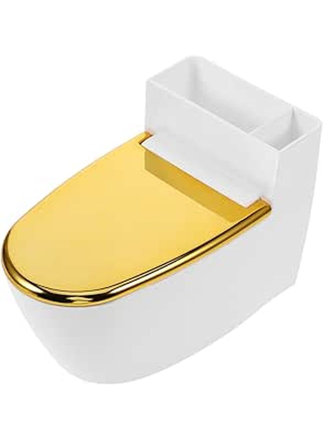 Toilet Shaped Ashtray Wall Mounted Bathroom Tray Luxurious Decorative Ash Holder Unique Design Home Decor Windproof Fire Resistant Convenient Holder - Image 1