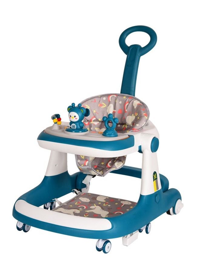Bybeo - 3 in 1 Baby Walker with Parent Push Handle, Adjustable Height Multifunction and Big Comfortable Seat Cushion for Infants Children - Image 1