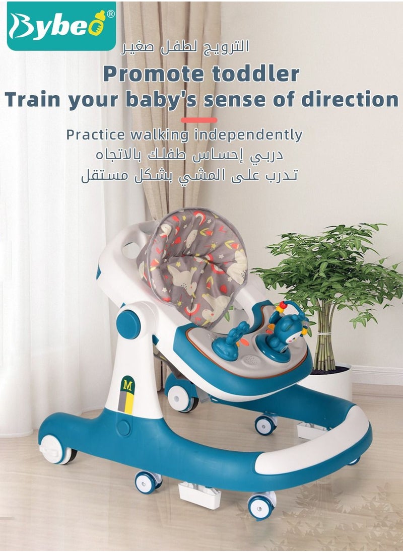 Bybeo 3 in 1 Baby Walker with Parent Push Handle, Adjustable Height Multifunction and Big Comfortable Seat Cushion for Infants Children  - Image 4