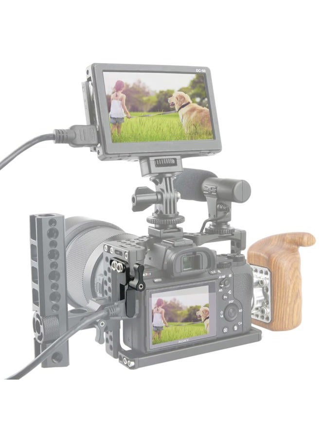 NICEYRIG Cable Clamp Lock Applicable for HDMI USB Cable, Compatible with Sony A7III A7RIII A7RIV A7II A7SII A7RII A9 Camera Cage - Image 5