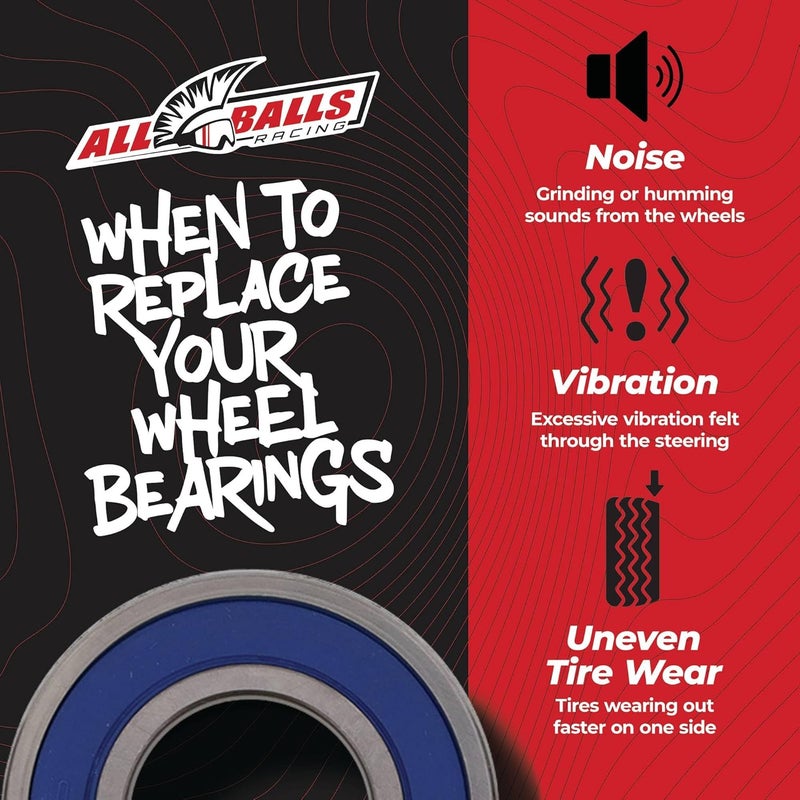 All Balls 25-1386 Rear Wheel Bearing Kit - Image 3