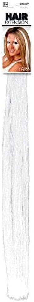 Amscan Long Synthetic Hair Extension White