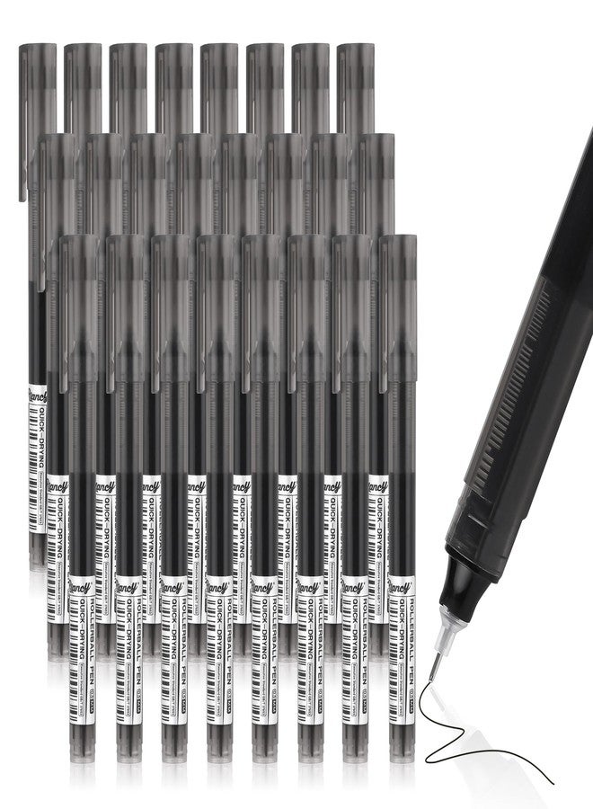 RIANCY 24 pens fine point smooth writing pens liquid ink rollingball pen Quick Drying japanese pen 0.5 mm black ink for office student back to school art supplies - Image 1