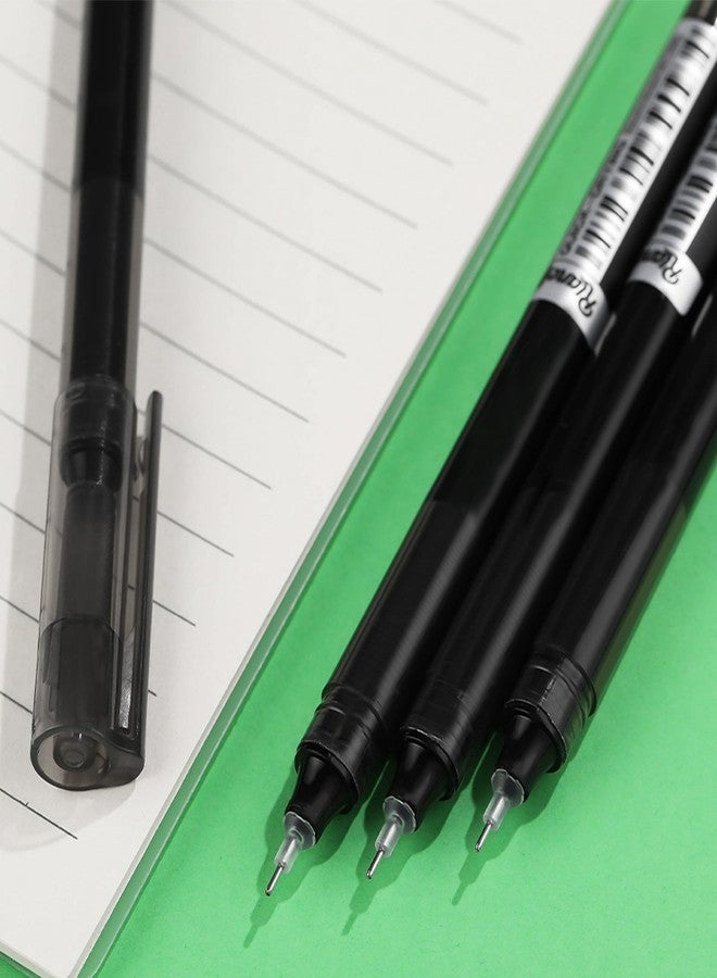 RIANCY 24 pens fine point smooth writing pens liquid ink rollingball pen Quick Drying japanese pen 0.5 mm black ink for office student back to school art supplies - Image 3