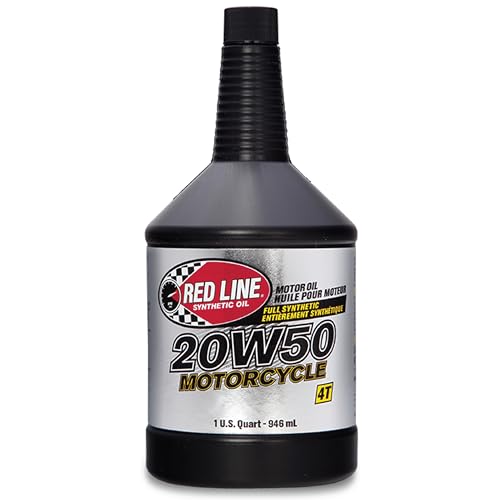 Red Line 42504 20W50 Motorcycle Oil Synthetic - Quart (12 Pack) - Image 1