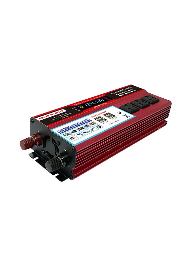 Generic - Solar Power Inverter High Efficiency Sine Wave Inverter Home Car RV Solar Power Converter with LCD Display DC 12V to 110V AC 850-950W - Image 1