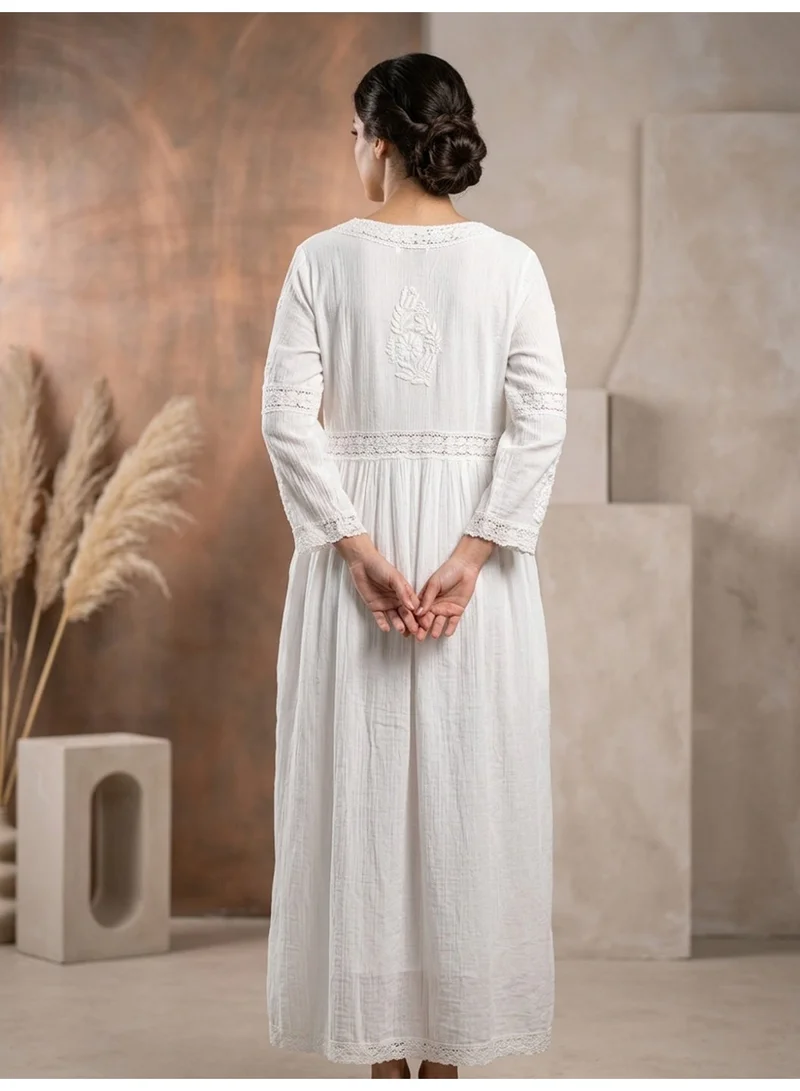 Alaya Women Stylish  Cotton Grated Jalabiya -AL966G