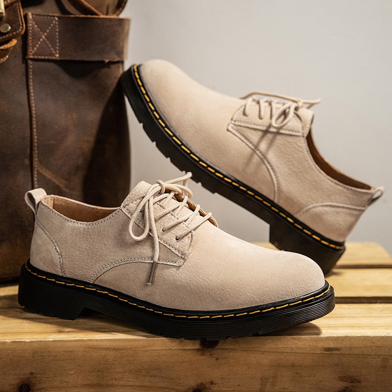 Men'S Shoes Casual Leather Shoes Large Size Breathable Versatile Breathable Casual Men'S Shoes Casual Work Shoes - Image 2