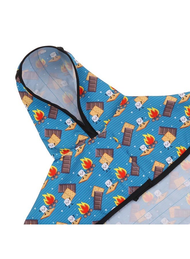 HDE Dog Raincoat Hooded Slicker Poncho for Small to X-Large Dogs and Puppies Happy Camper - M - Image 5