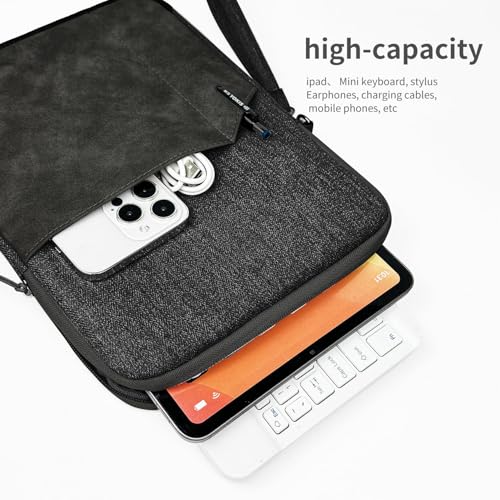 MOCA 13 Inch Tablet Sleeve Carrying Case for iPad Pro 12.9, Surface Pro 9/8/X, Galaxy Tab S9 Plus/S8 Plus, with Accessory Pocket (Black, 13 inch) - Image 2