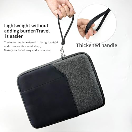 MOCA 13 Inch Tablet Sleeve Carrying Case for iPad Pro 12.9, Surface Pro 9/8/X, Galaxy Tab S9 Plus/S8 Plus, with Accessory Pocket (Black, 13 inch) - Image 4