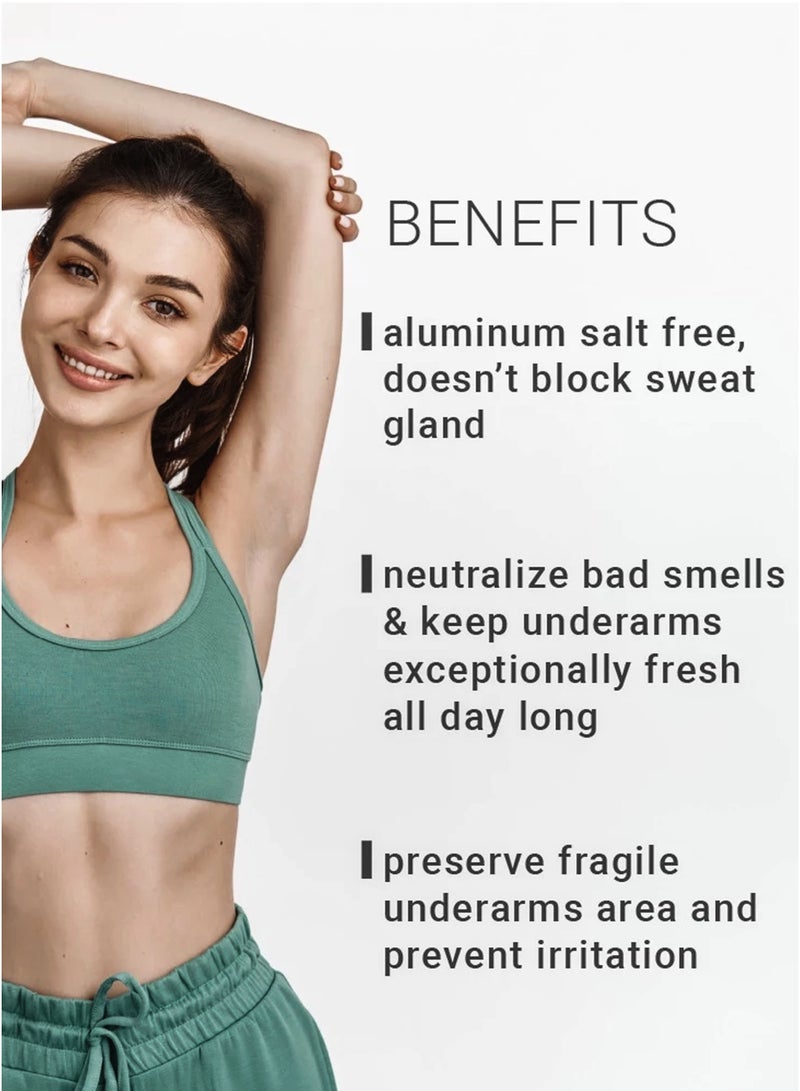 gamarde Floral Bouquet Gentle Roll-On Deodorant 50ml Certified Organic & Vegan Aluminum-Free, Odor Neutralizing, Soothing & Moisturizing with Aloe Vera & Organic Mallow For Delicate & Sensitive Skin Made in France - Image 3