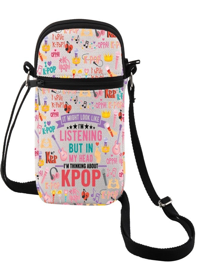 MEIKIUP Korean Music Lover Gift Korean Music Crossbody Bag Korean Fans Shoulder Bag K-Drama Fan Gift (LISTEN CB) - Image 1