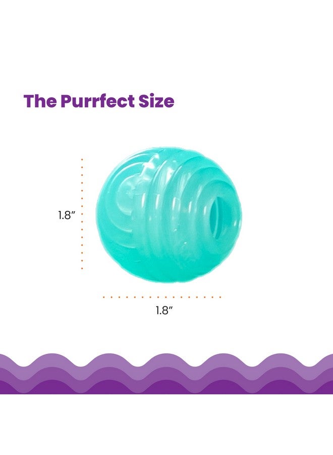 مراحل القطط لعبة قطط تفاعلية على شكل كرة محشوة بالمكافآت من كات ستيجز، لون أخضر - Image 5