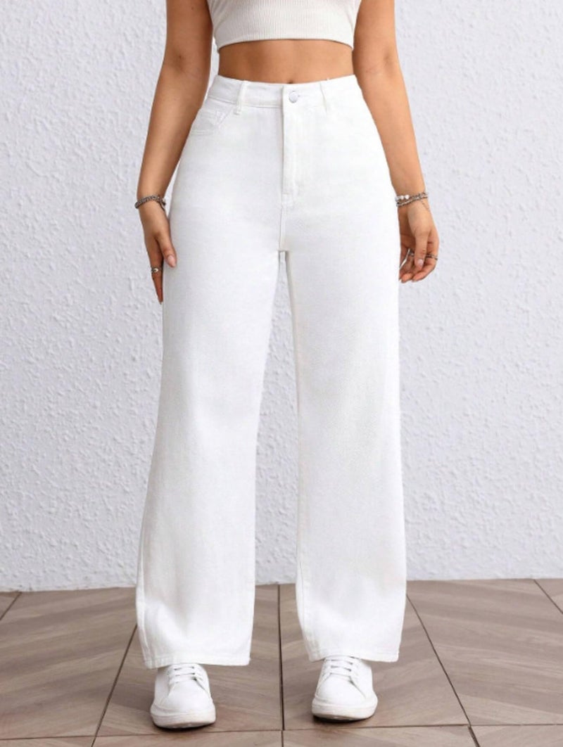Ben Martin Baggy Jeans for Women || Women,s Loose Jean Pants || Oversized Jean's for Women's || Wide Leg Jean,s for Woman || Casual Jins for Woman's || Loose Jin Pant for Woman,s White 02-30 - Image 5