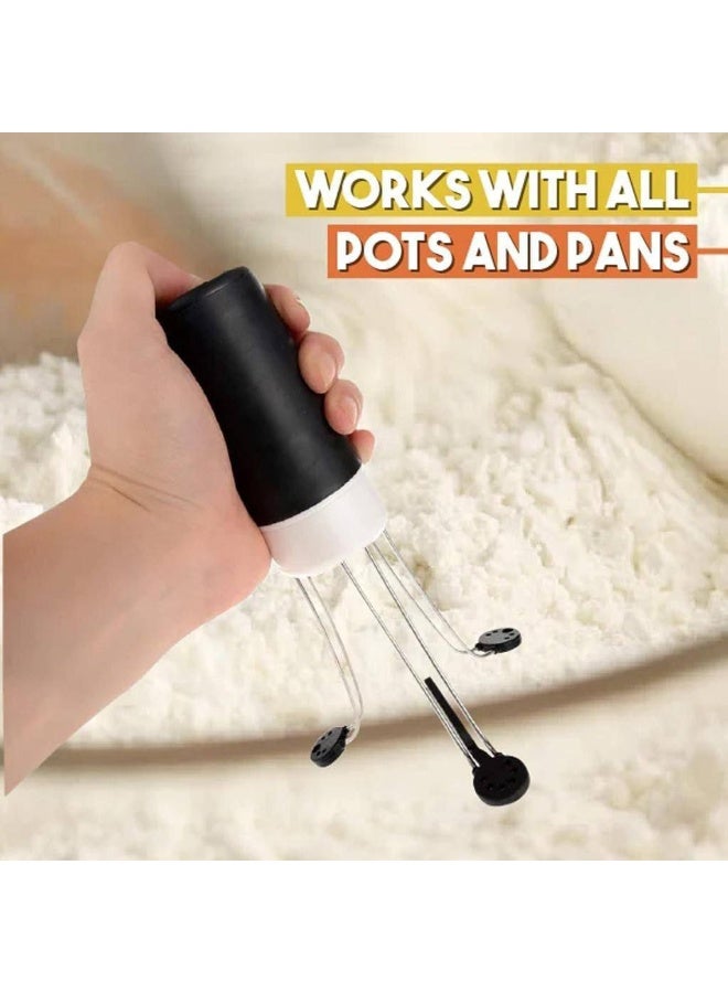 Make preparing perfect sauces, béchamel, and creamy soups completely hands-free and effortless with this innovative Automatic Spider Pan Stirrer. Engineered with a unique self-rotating design and 3 adjustable speeds, it glides smoothly across your pots to prevent burning and clumping. Powered by 4 AA batteries, it runs efficiently for up to 4 hours of continuous stirring. With its highly heat-resistant, easy-to-clean, and food-safe construction, it delivers the ultimate time-saving kitchen assistant for modern cooking. - Image 1