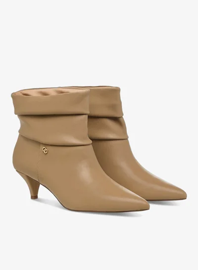 سيليست بوت نسائي بكعب رفيع وتفاصيل مكشكشة للكاحل